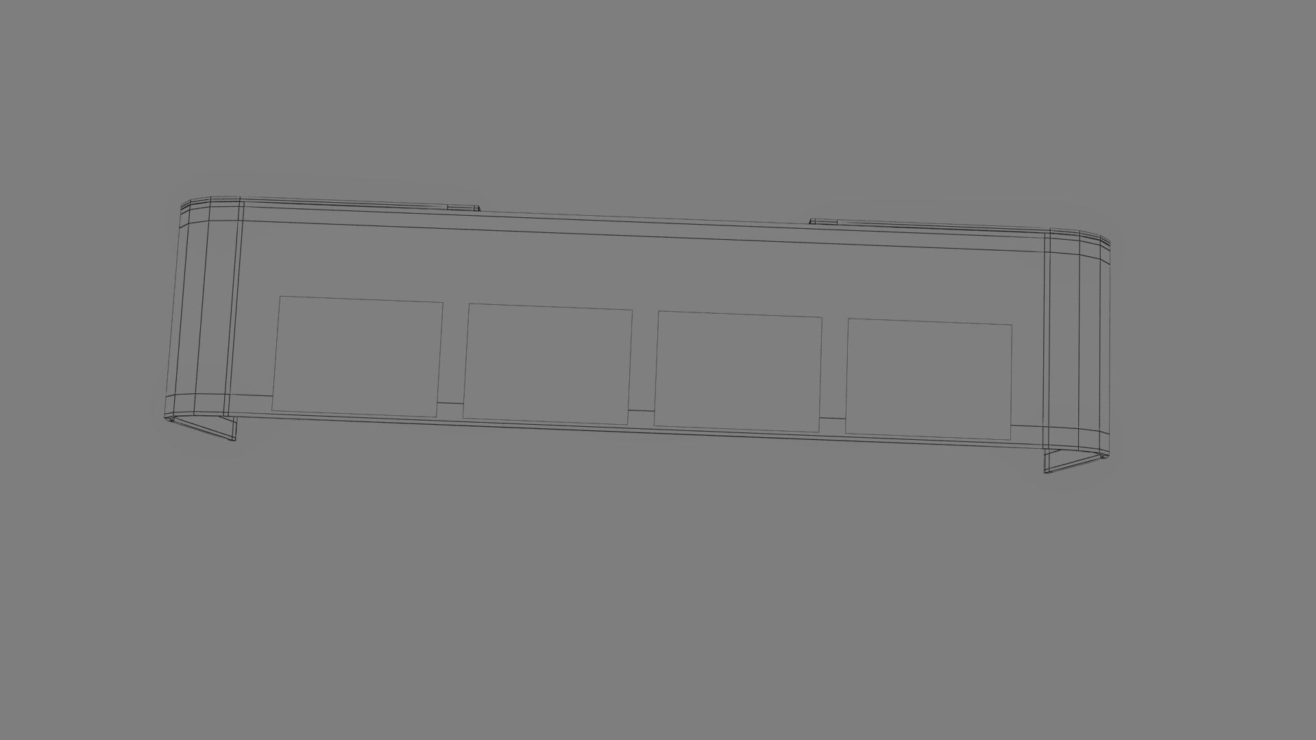 Bus Stop Low-poly 3D model_46