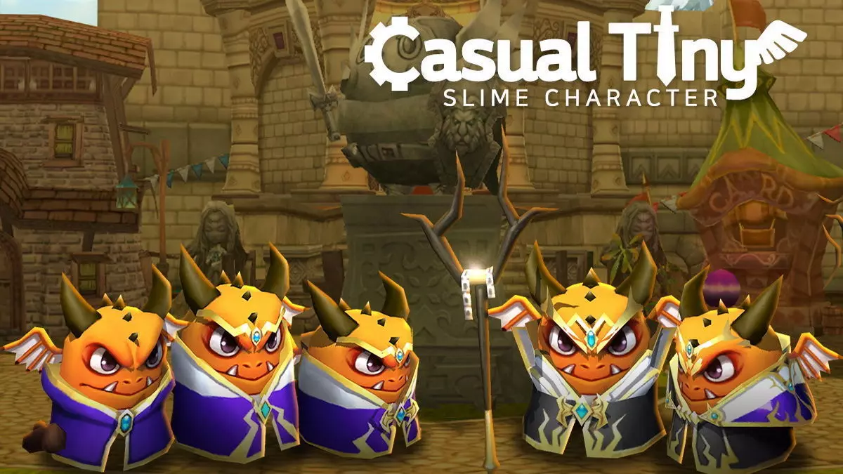 Casual Tiny Slime - Sorcerer Pack Low-poly 3D model_0