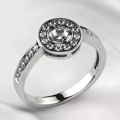 3mm Diamond Fashion Gold Ring