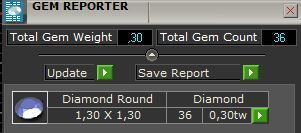 Letter A gold logo with diamond in middle 3D print model_4