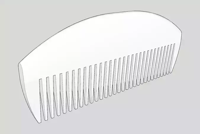 Simple Comb 3D print model