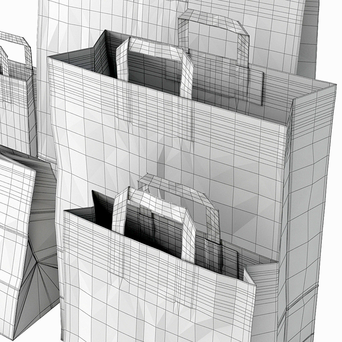 Paper bag 4 3D model_7