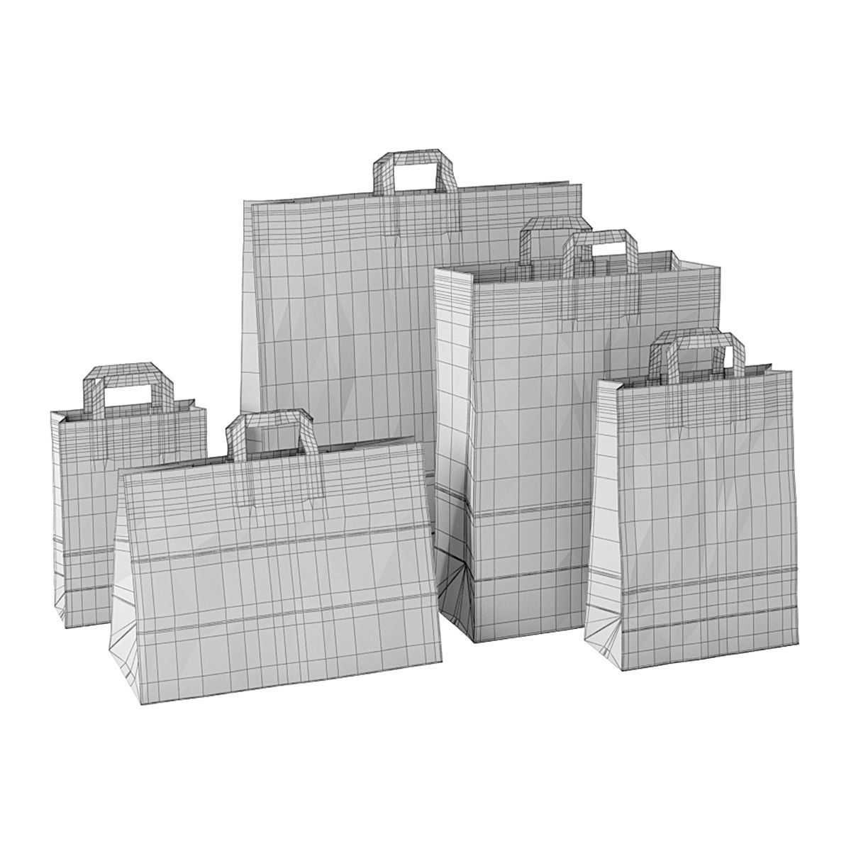 Paper bag 4 3D model_6