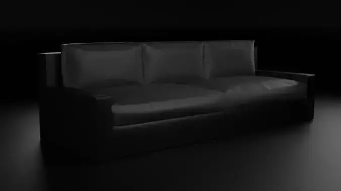 Low-poly sofa couch