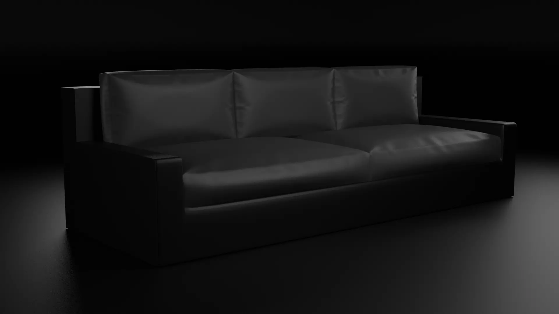 Low-poly sofa couch Free low-poly 3D model