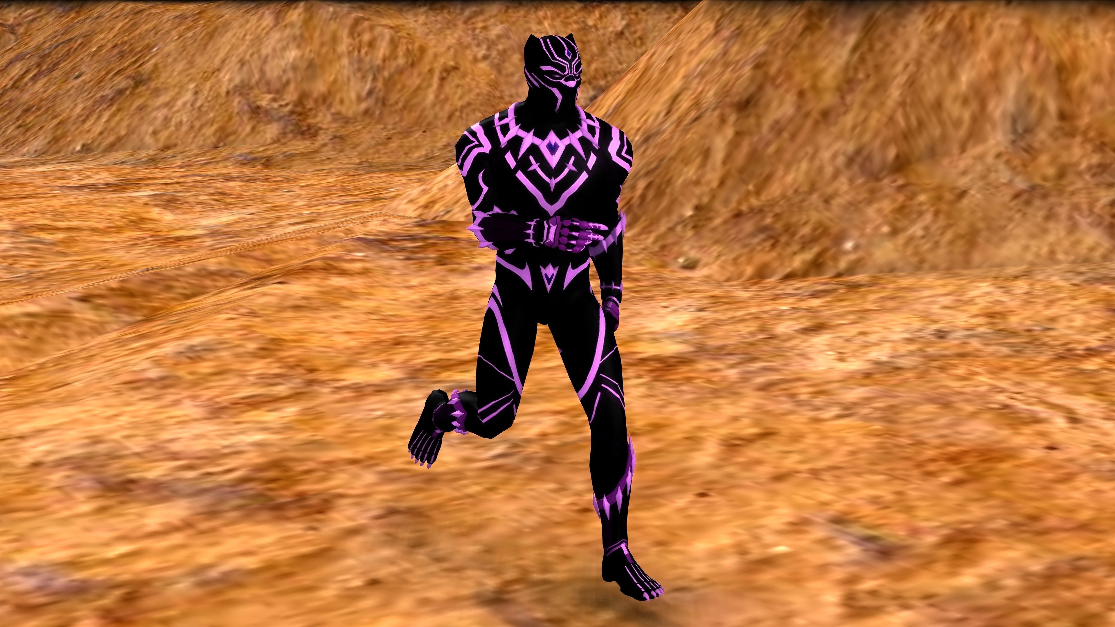 BLACK PANTHER with Animation 3D model_14