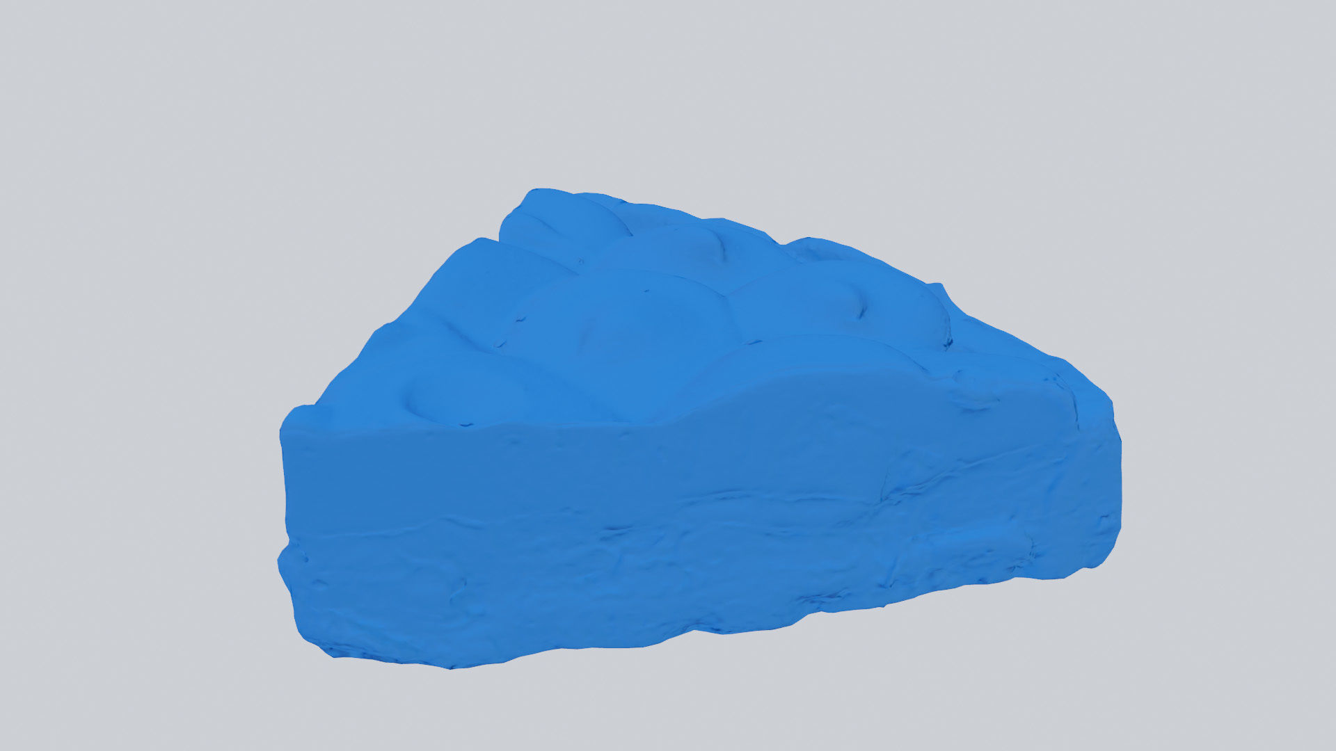 Apple pie or cake with sour cream model 3D model_2