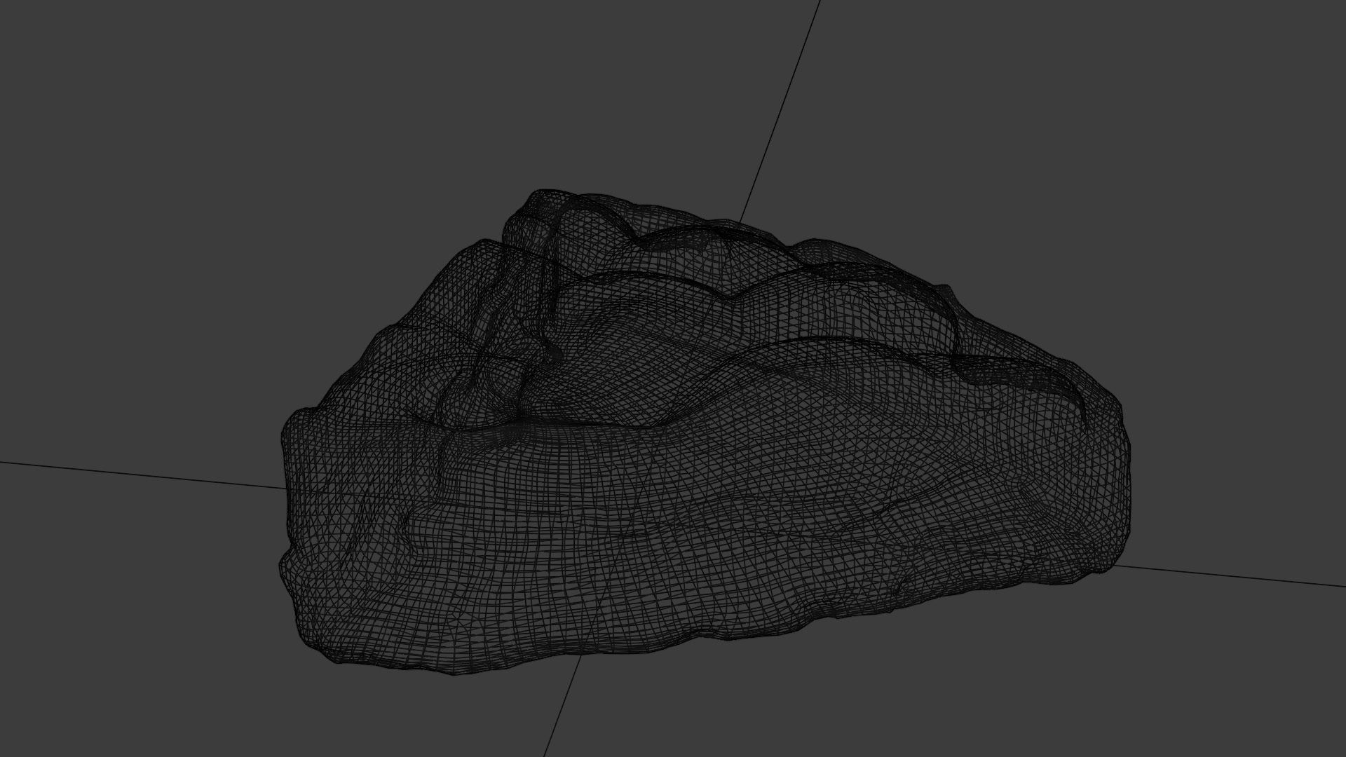 Apple pie or cake with sour cream model 3D model_3