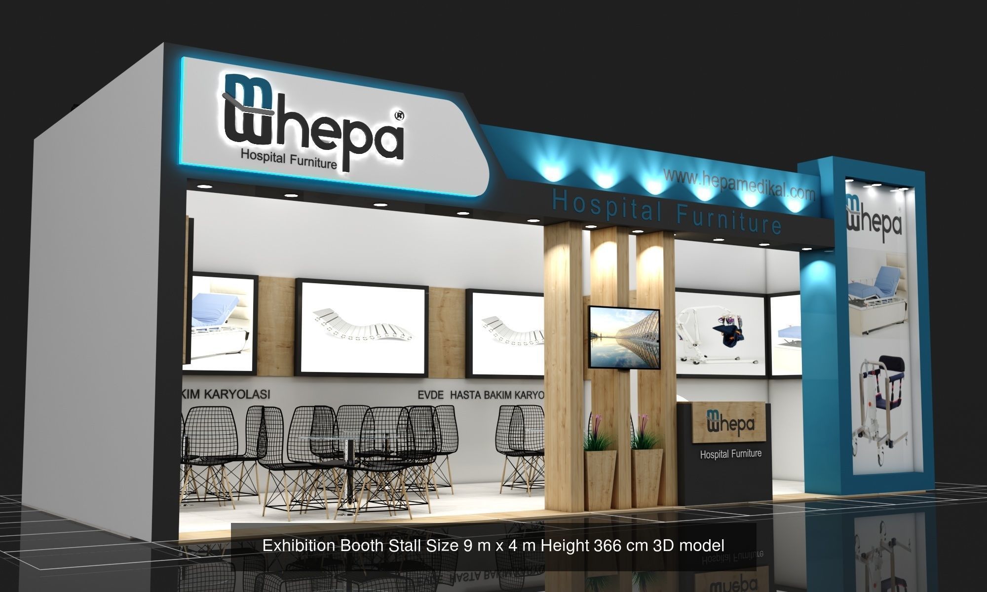 EXHIBITION  8 STAND PACKAGE  3D Model Collection _7