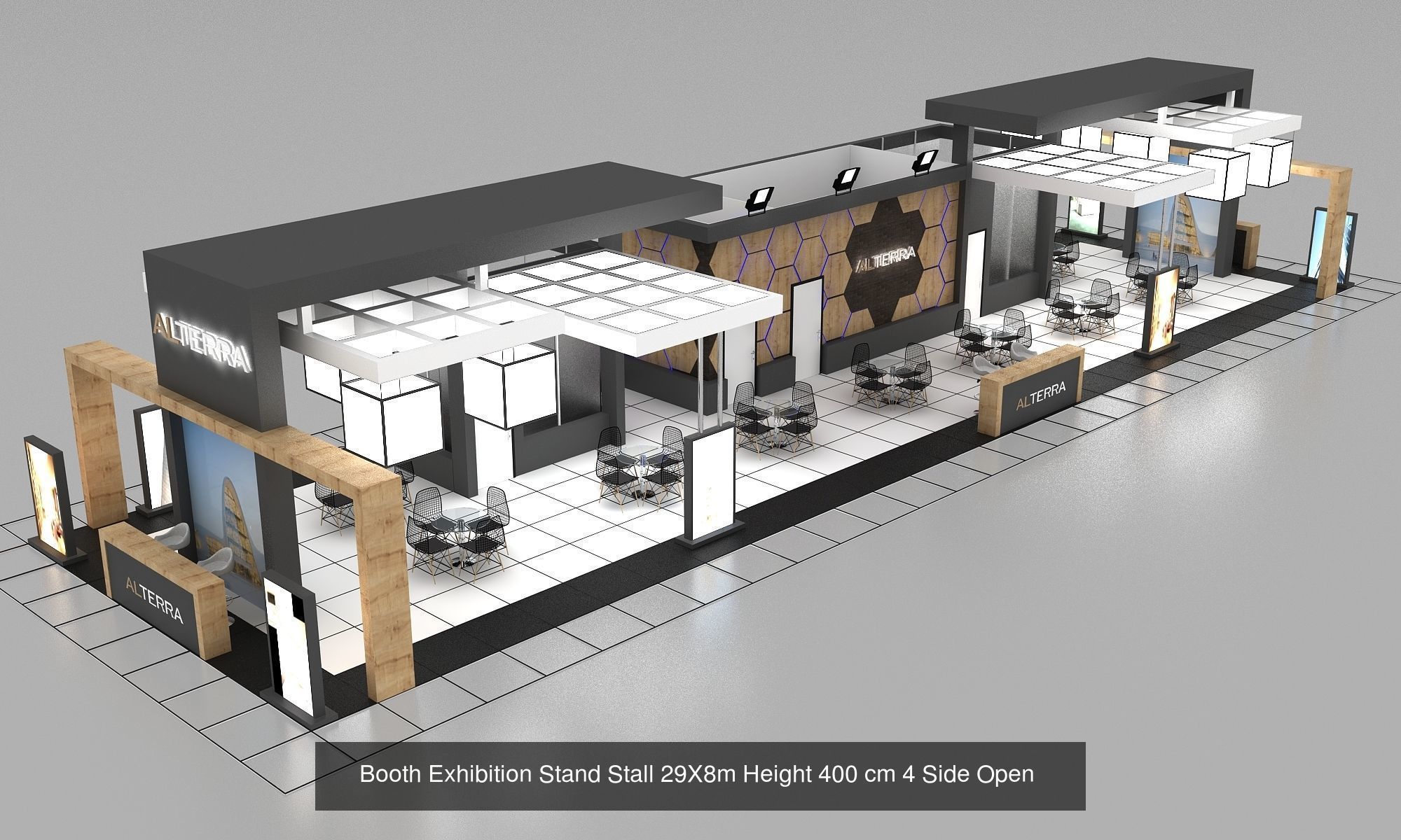 EXHIBITION  8 STAND PACKAGE  3D Model Collection _2