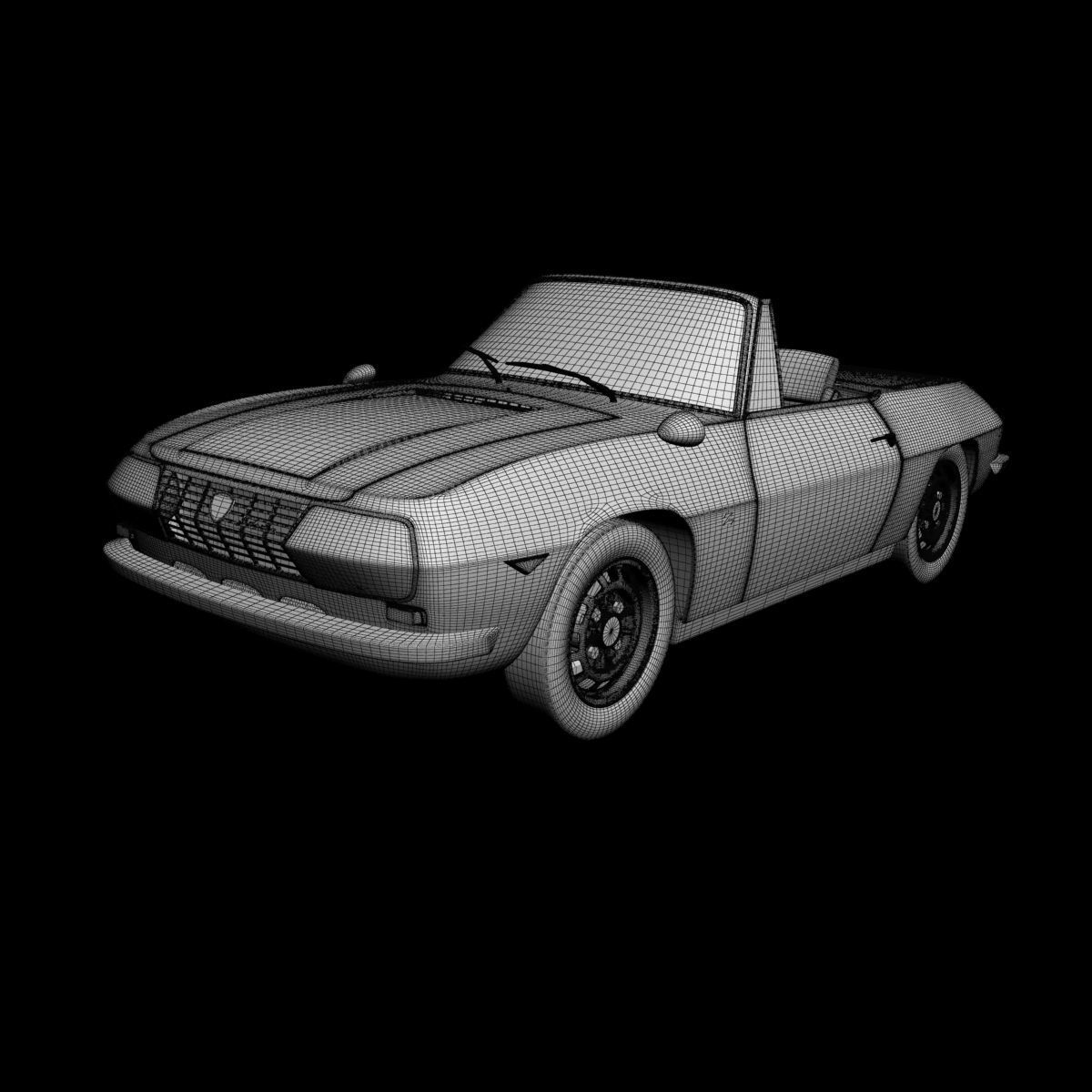 Lancia Fulvia Sport Zagato Spider 3D model_14