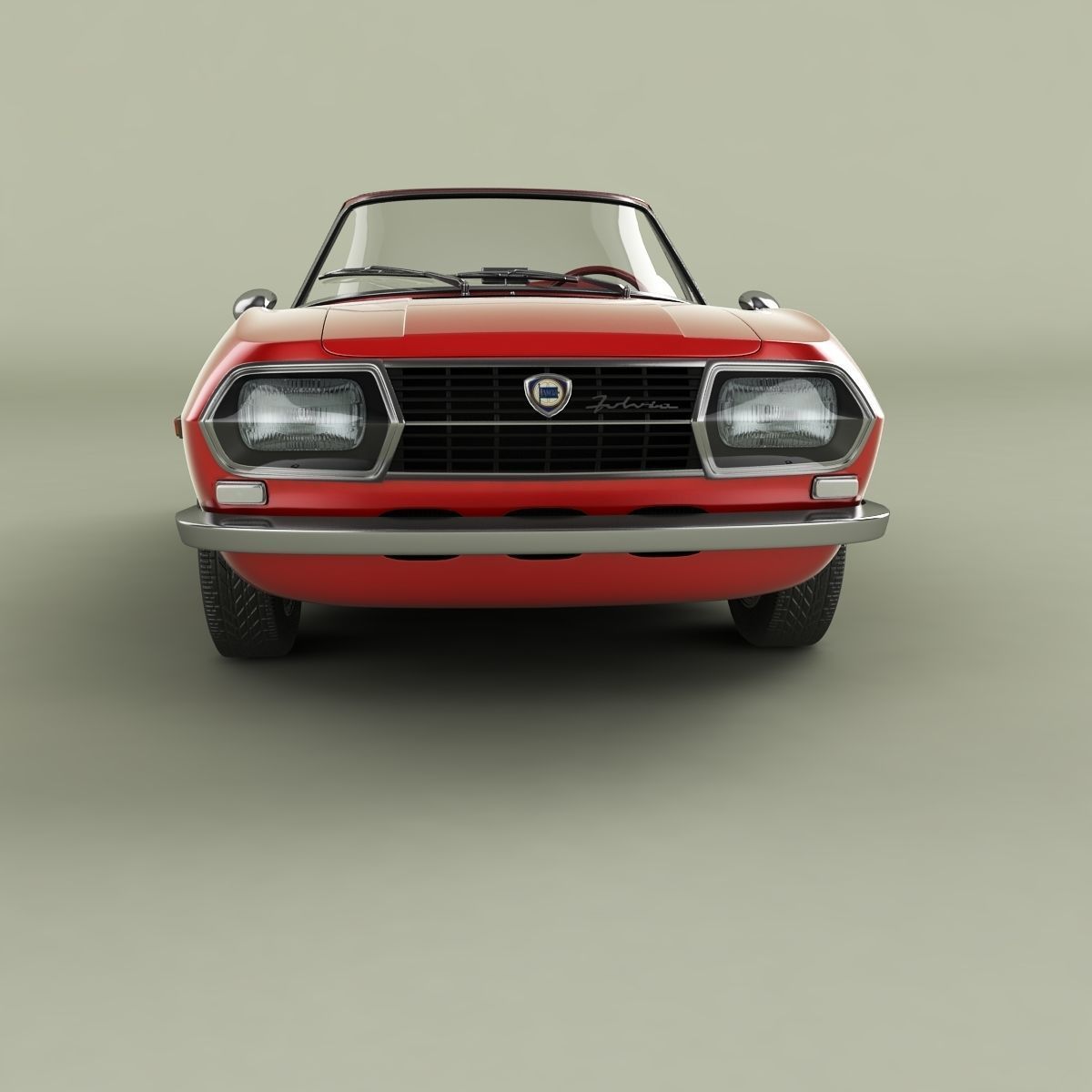 Lancia Fulvia Sport Zagato Spider 3D model_4