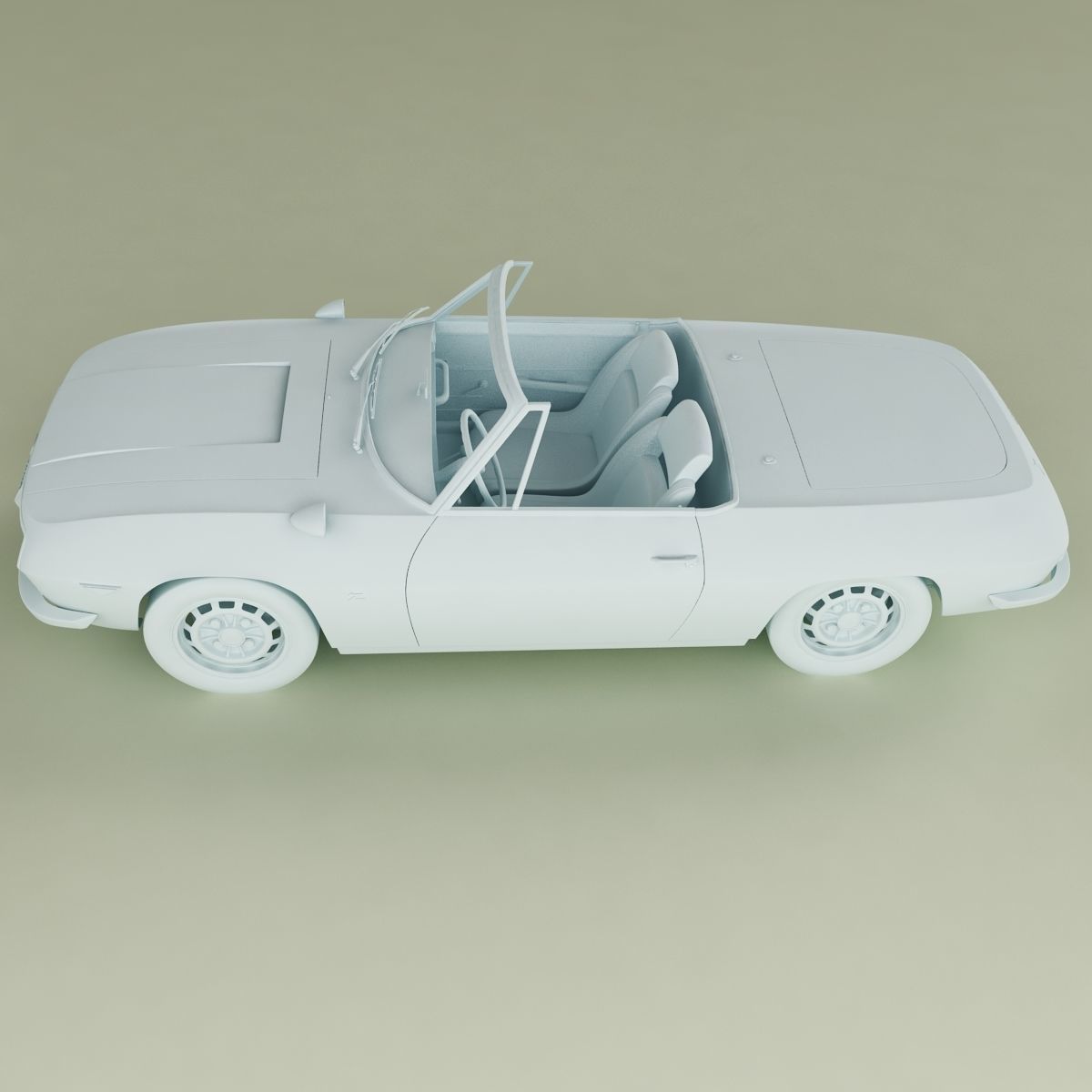 Lancia Fulvia Sport Zagato Spider 3D model_11