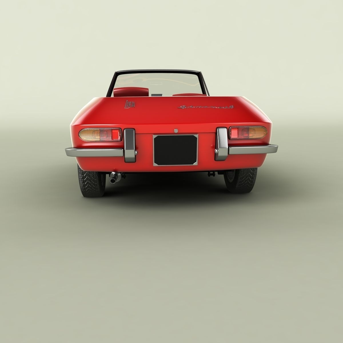 Lancia Fulvia Sport Zagato Spider 3D model_3
