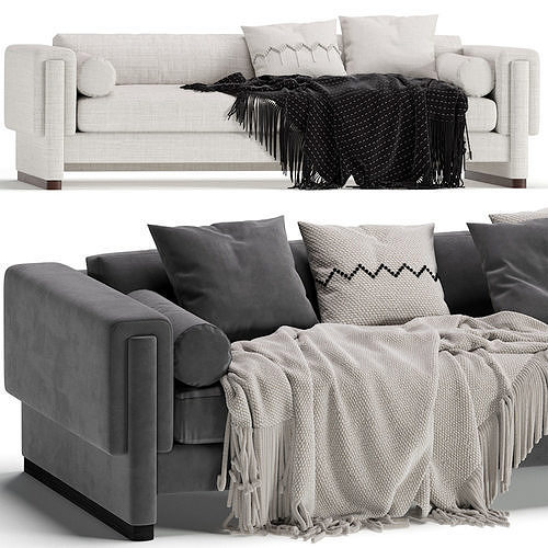 Howard Sofa by Egg Collective 2 Colors 3D model