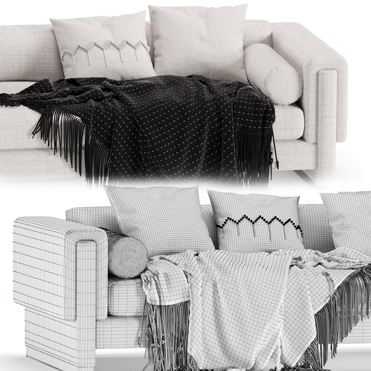 Howard Sofa by Egg Collective 2 Colors 3D model_6