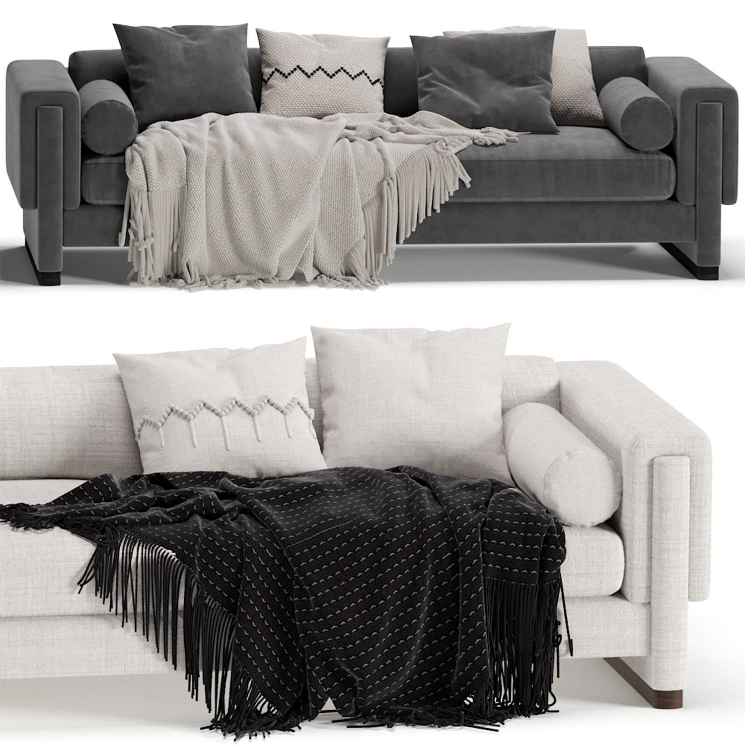 Howard Sofa by Egg Collective 2 Colors 3D model_1