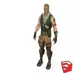fortnite character 3D model