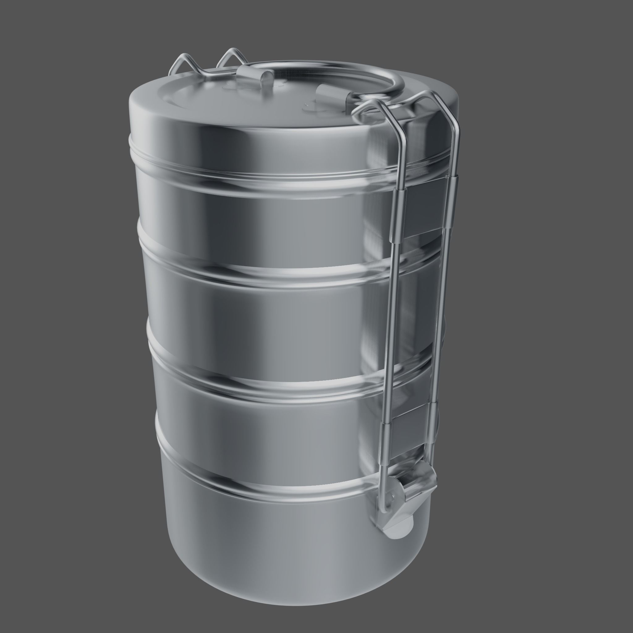 Multi Layer Tiffin Box 3D model_4