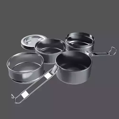 Multi Layer Tiffin Box 3D model