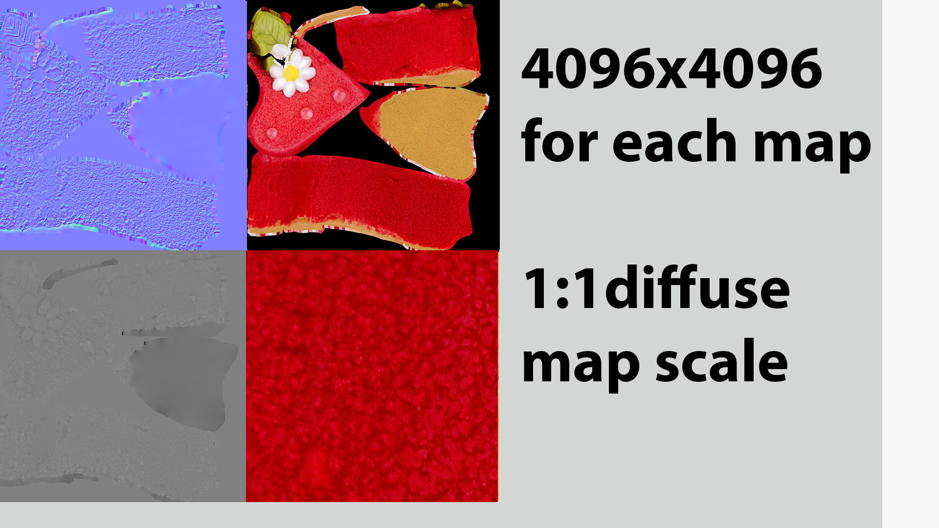 Red Cake pastry fancy cake or heart shape sponge cake 3D model_7