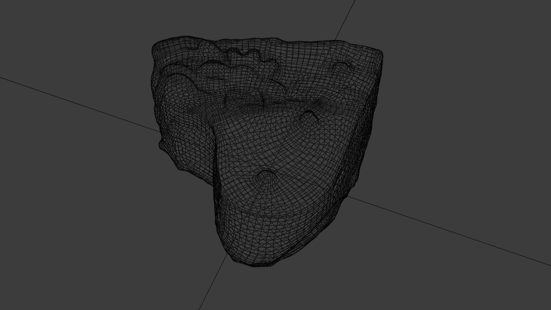 Red Cake pastry fancy cake or heart shape sponge cake 3D model_2