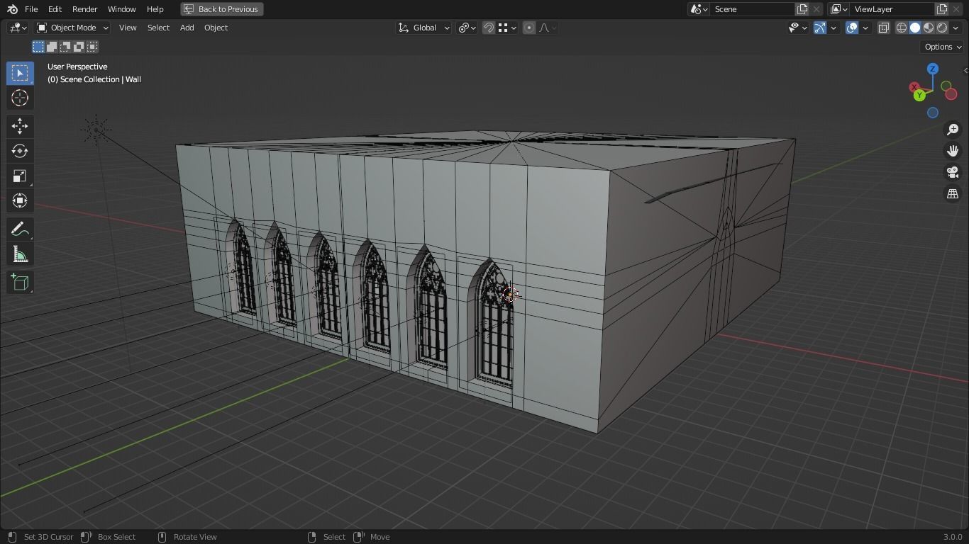 Gothic Style Interior Startup Base Low-poly 3D model_6