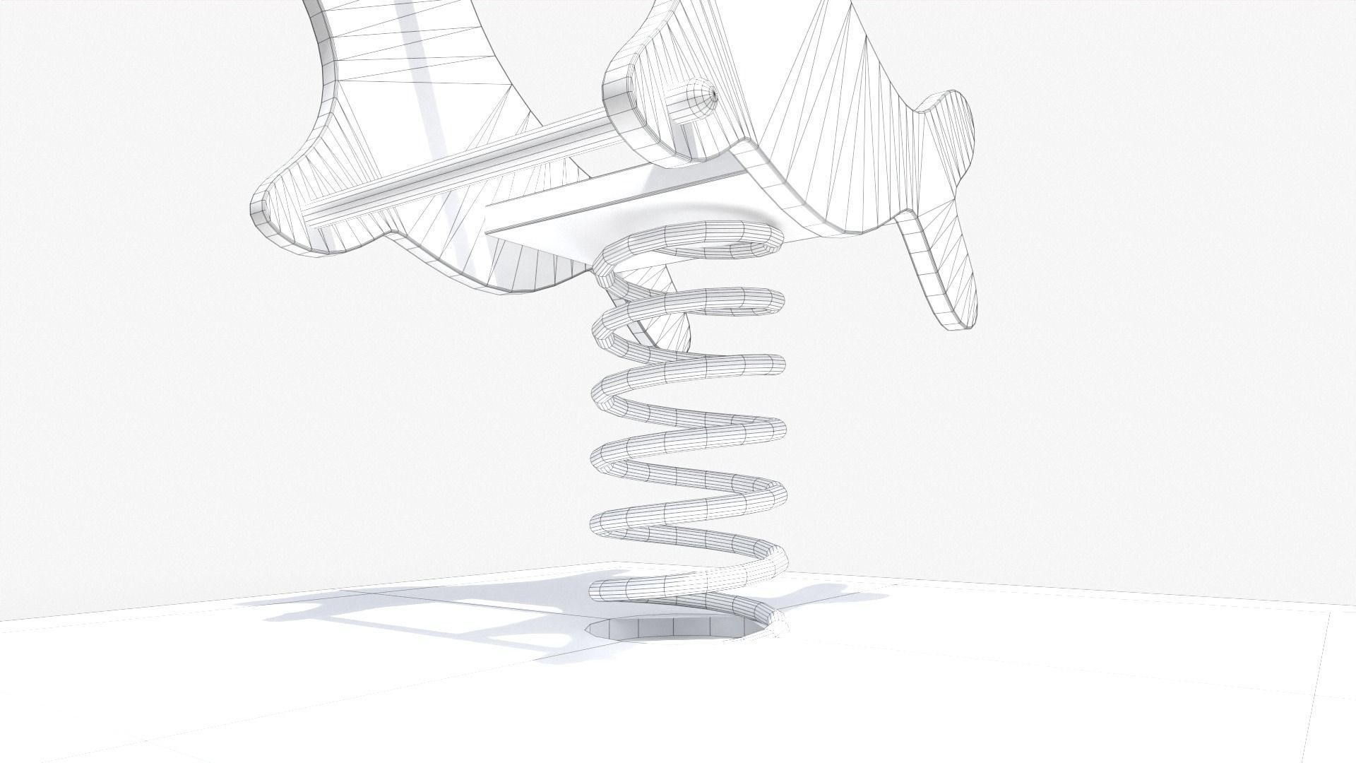 Spring Rider Seal Low-poly 3D model_7