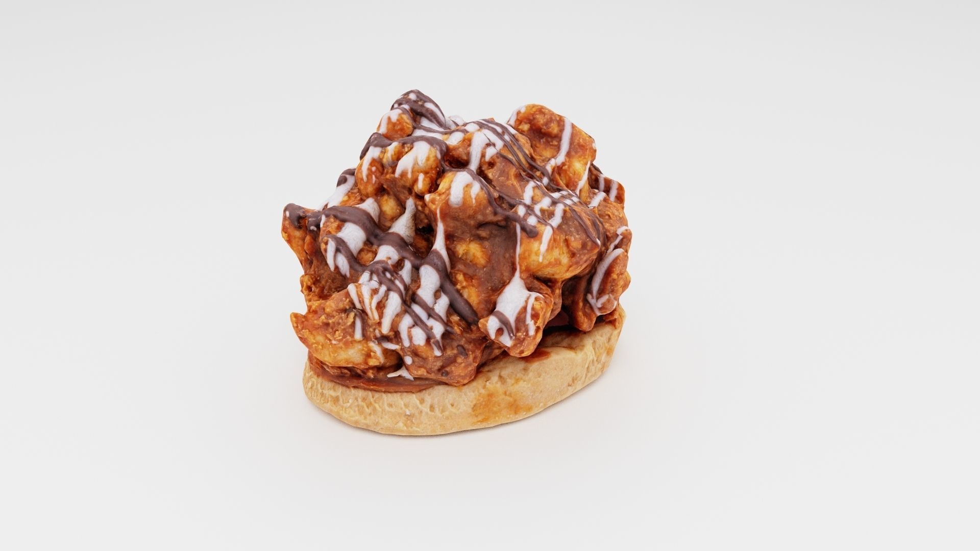 Cake pastry or fancy cake with icing or frosting 3D model_6