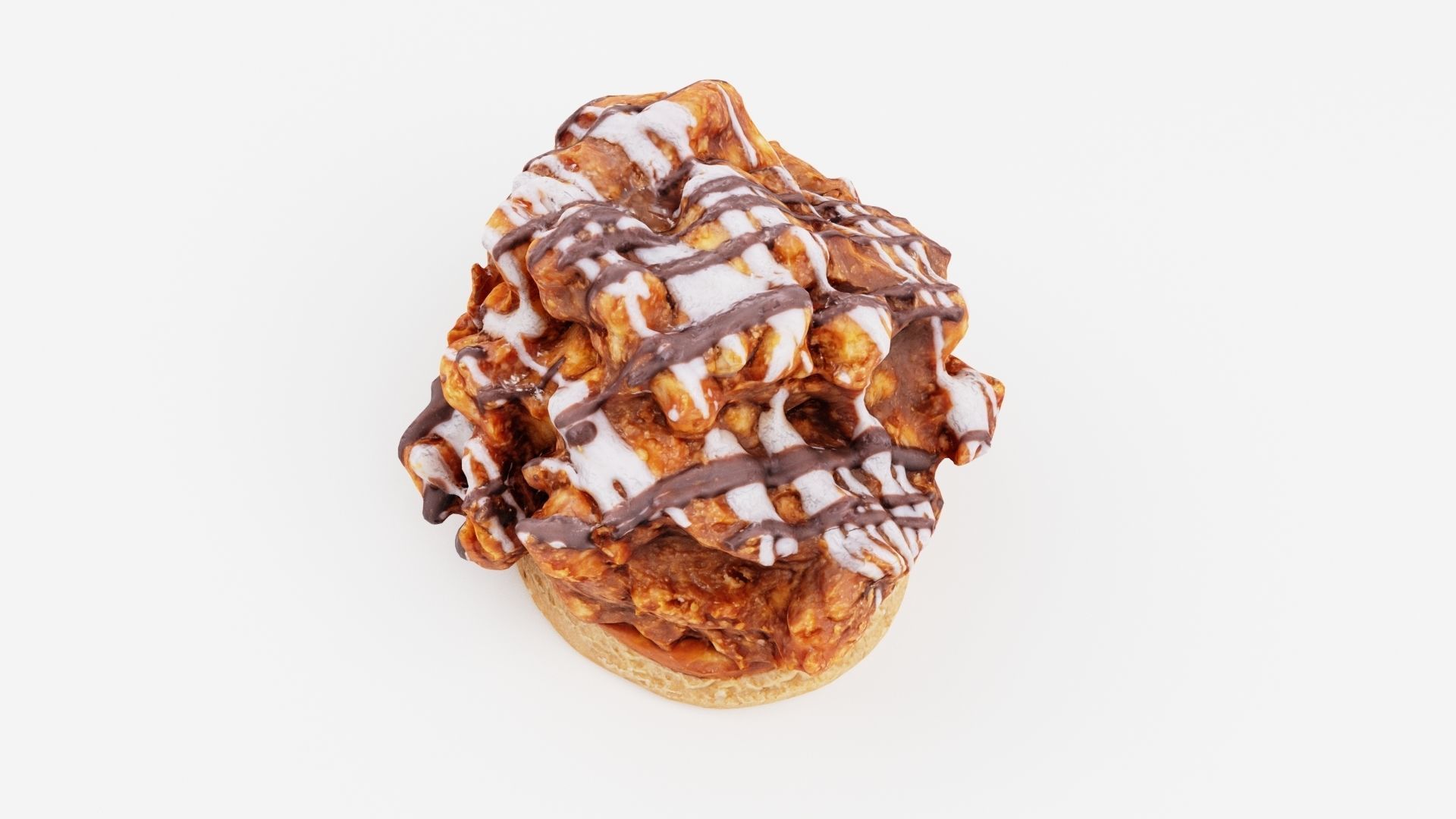 Cake pastry or fancy cake with icing or frosting 3D model_5