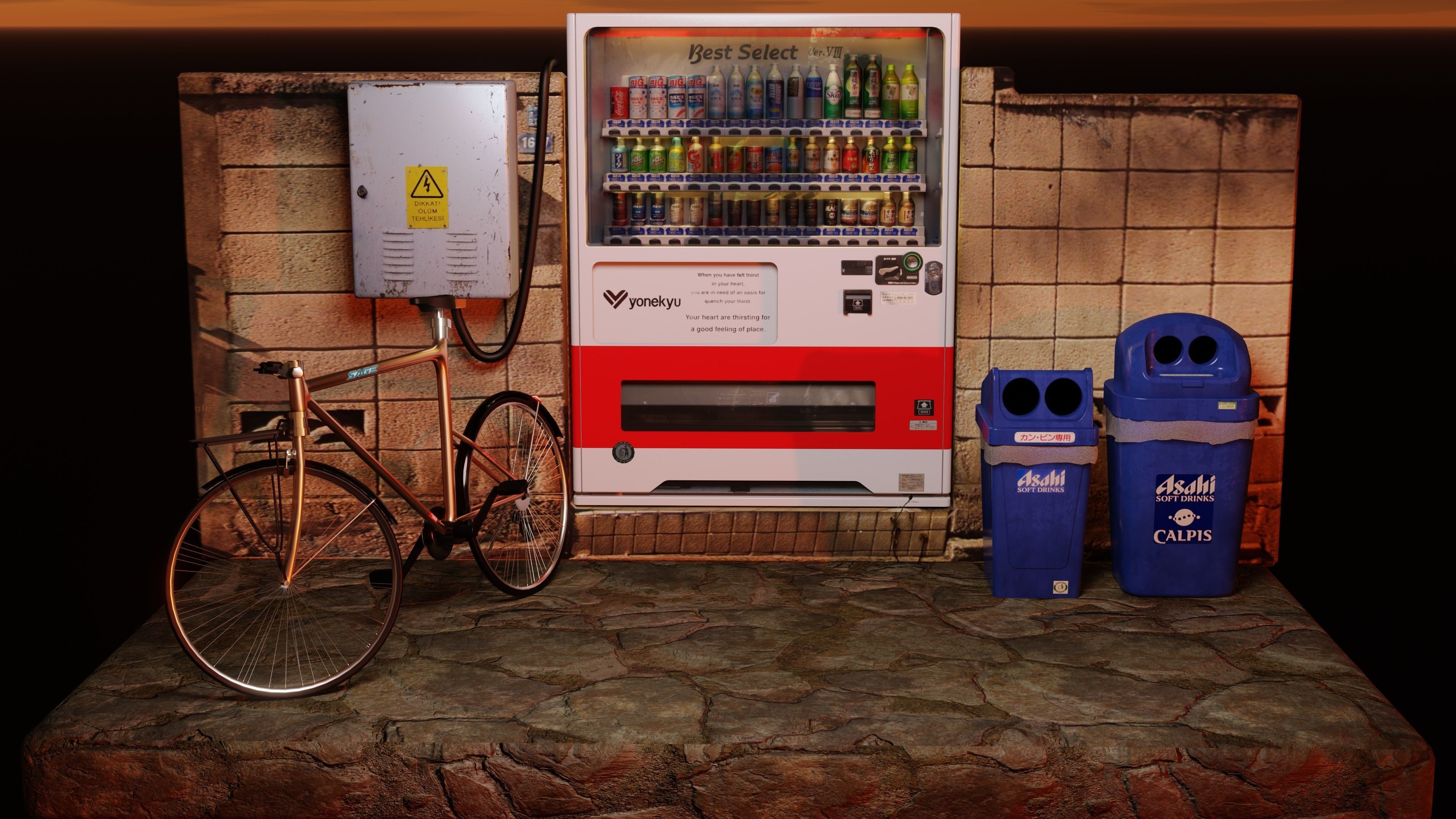 Vending Machine 2 Low-poly 3D model_12