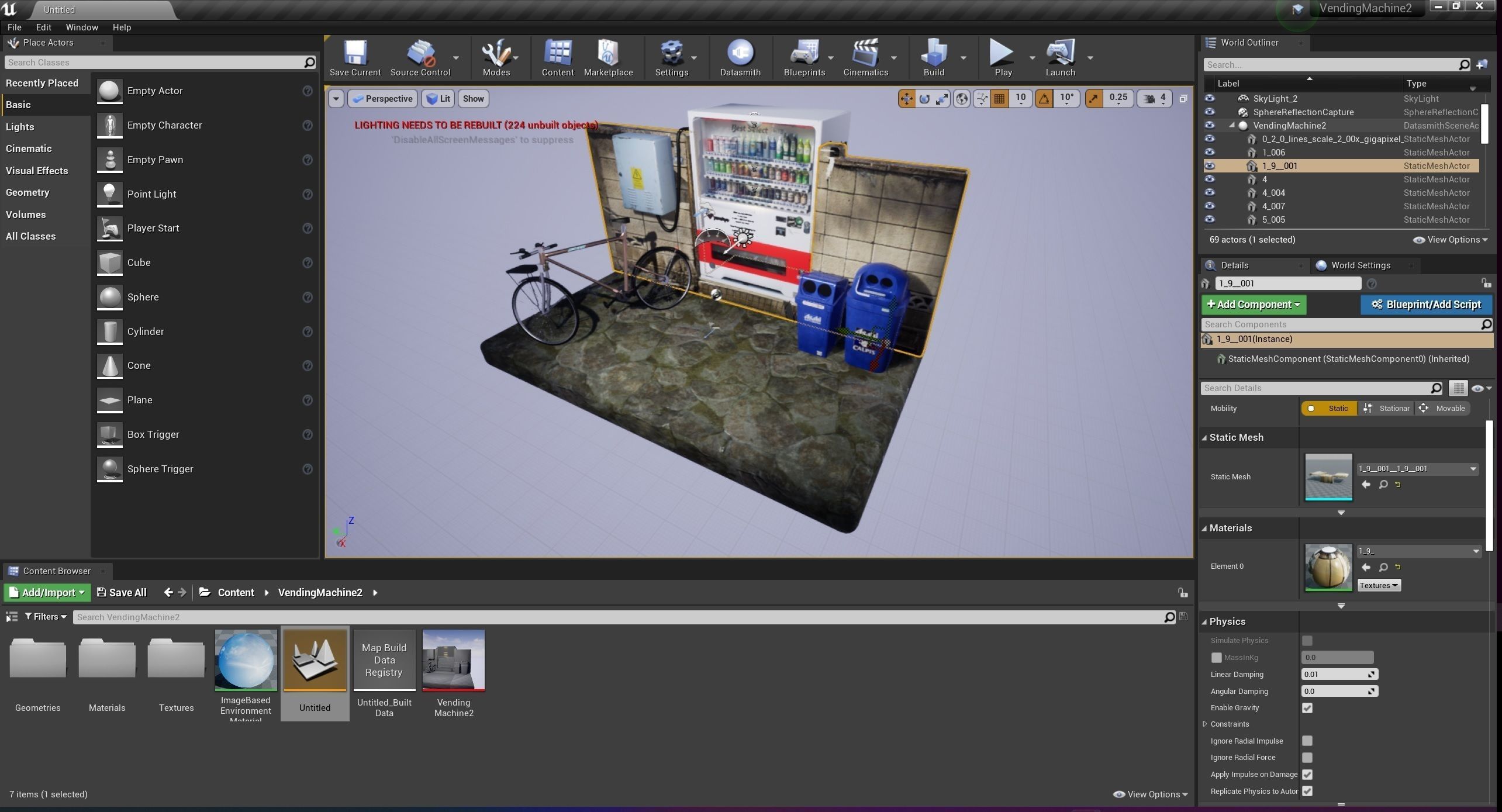 Vending Machine 2 Low-poly 3D model_9