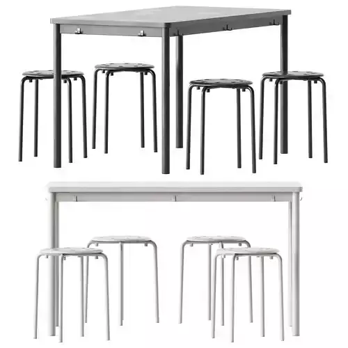 IKEA Marius Stool and Tommaryd Table