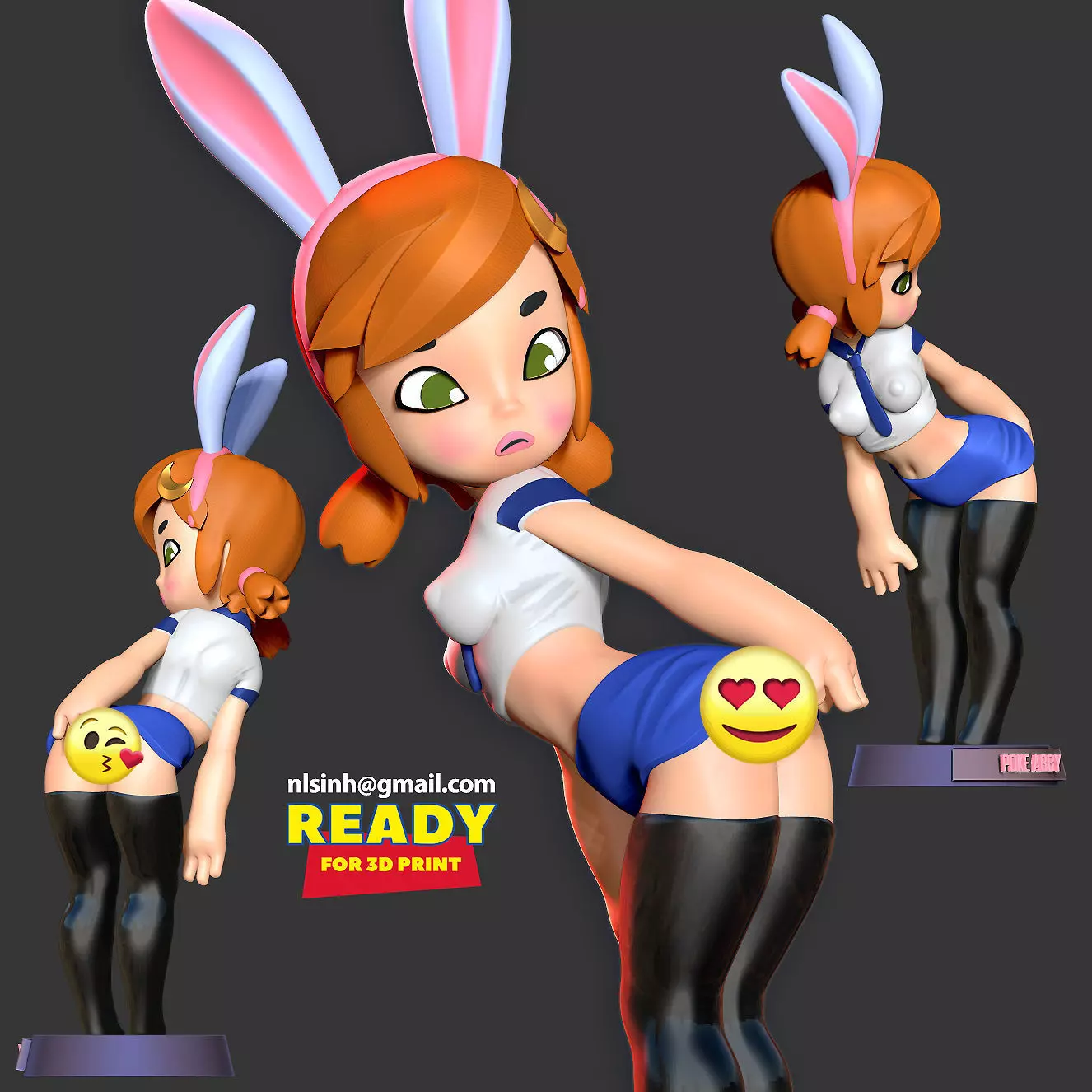 Poke Abby Fanart 3D print model