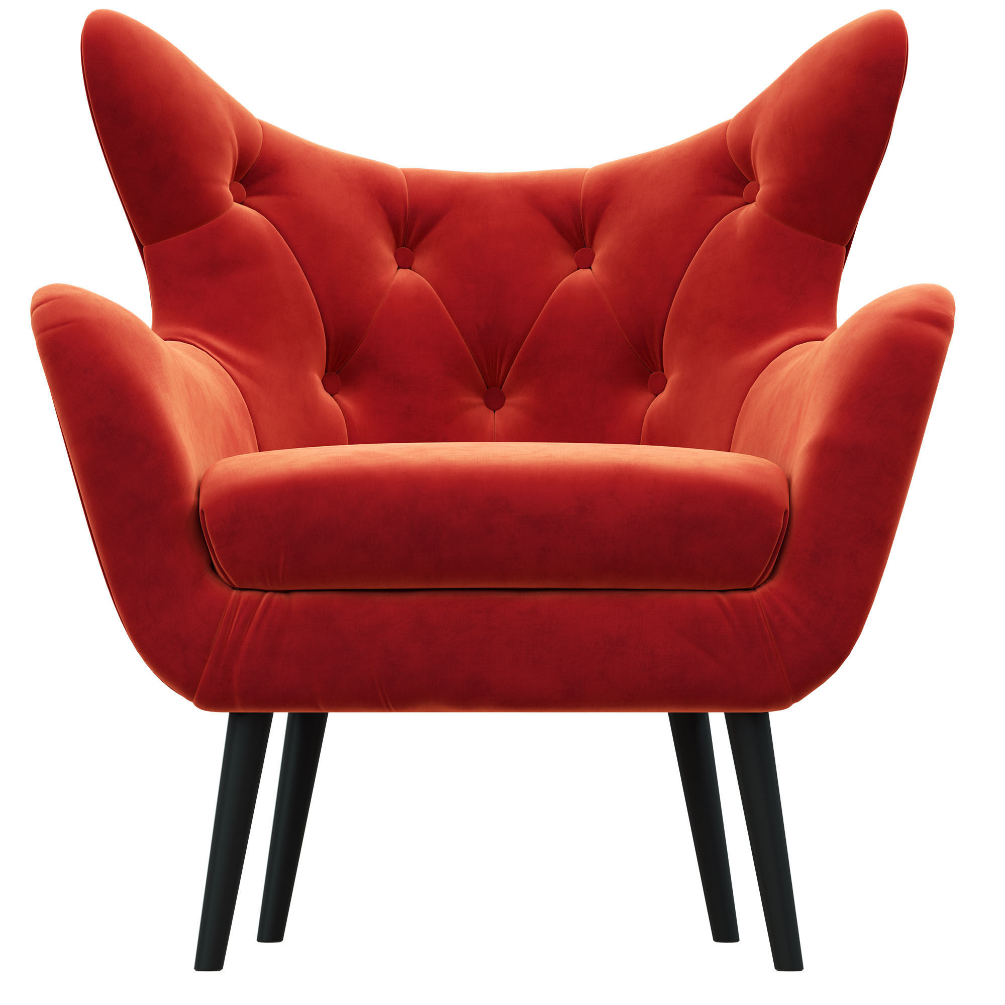 Bouck Wingback Chair 3D model_1