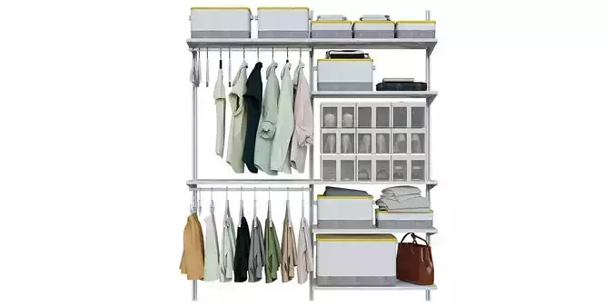 ikea BOAXEL BOXEL wardrobe 3D model