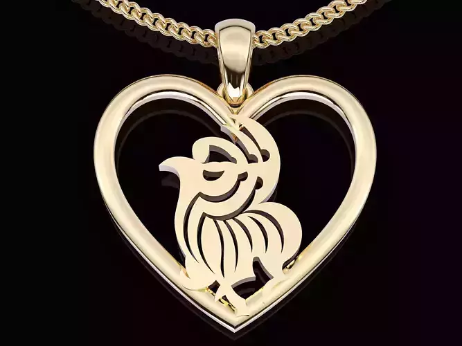 Archer zodiac pendant  gold jewelry 3D printable model