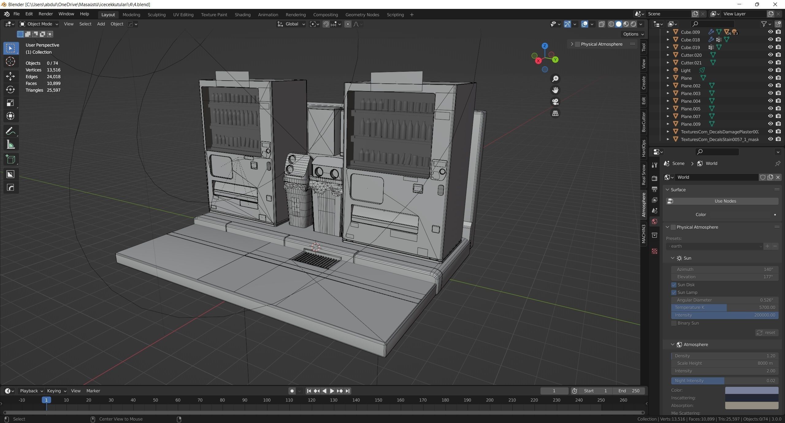 Vending Machine 4 Low-poly 3D model_8