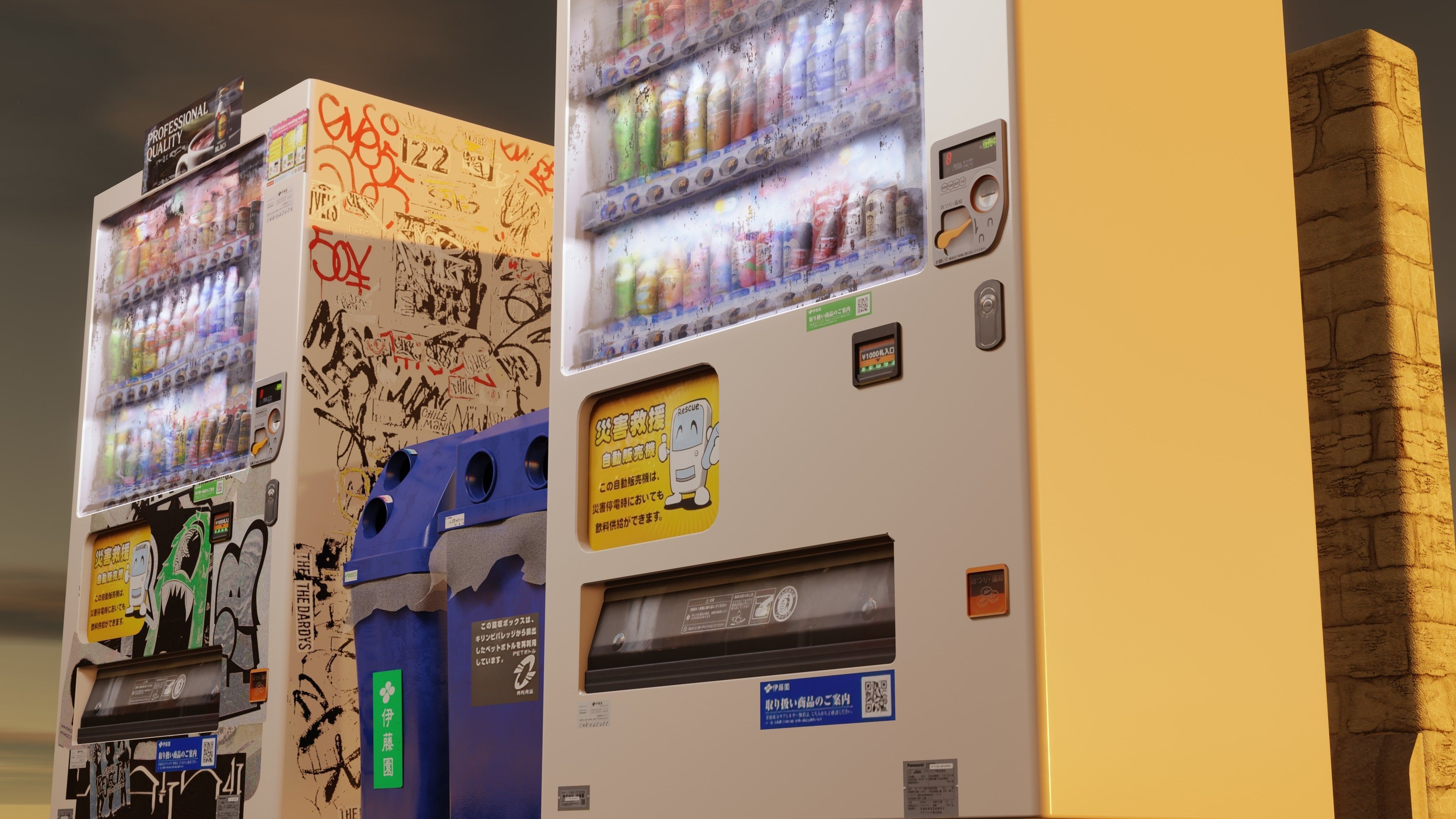 Vending Machine 4 Low-poly 3D model_9