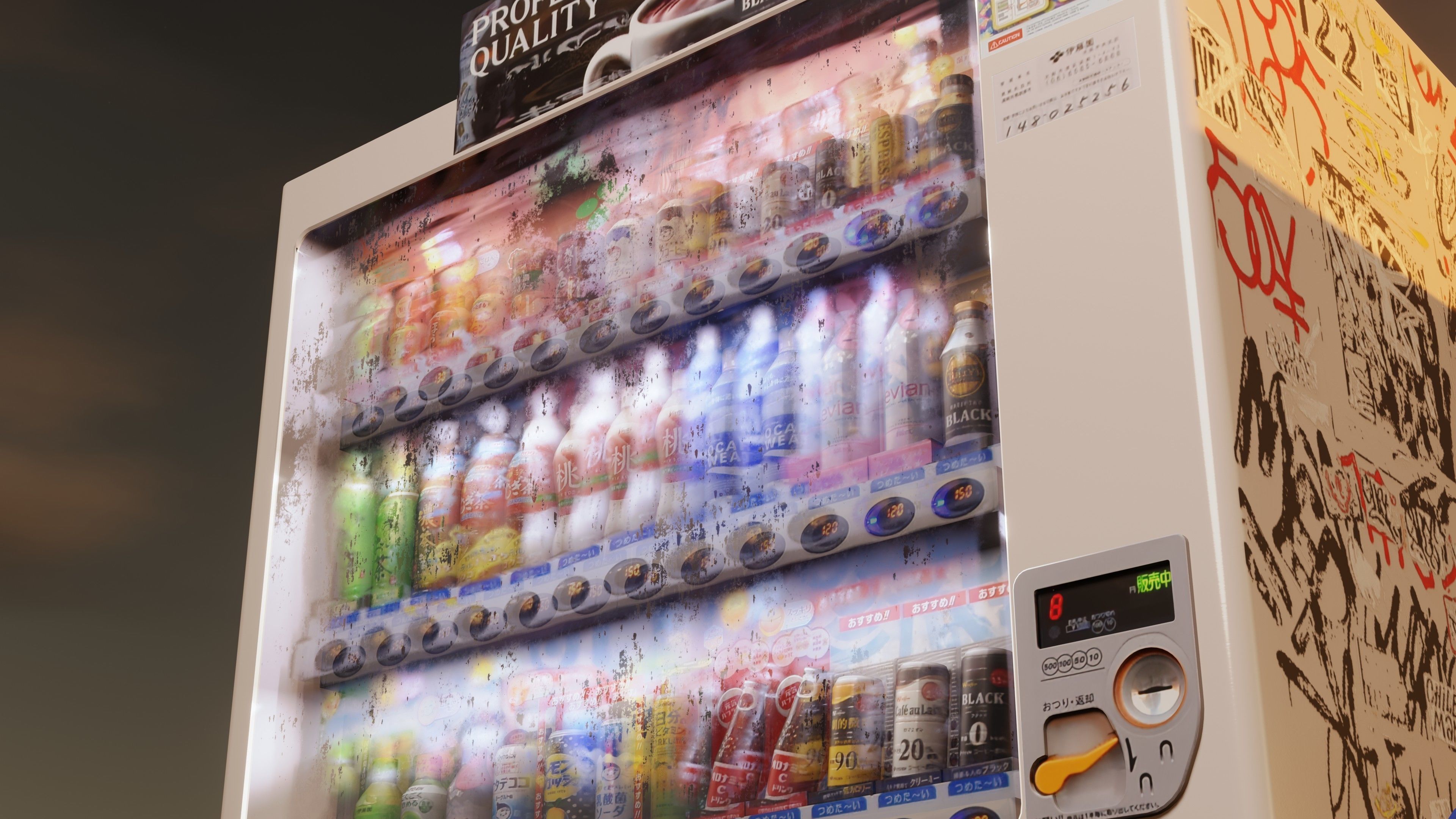 Vending Machine 4 Low-poly 3D model_1