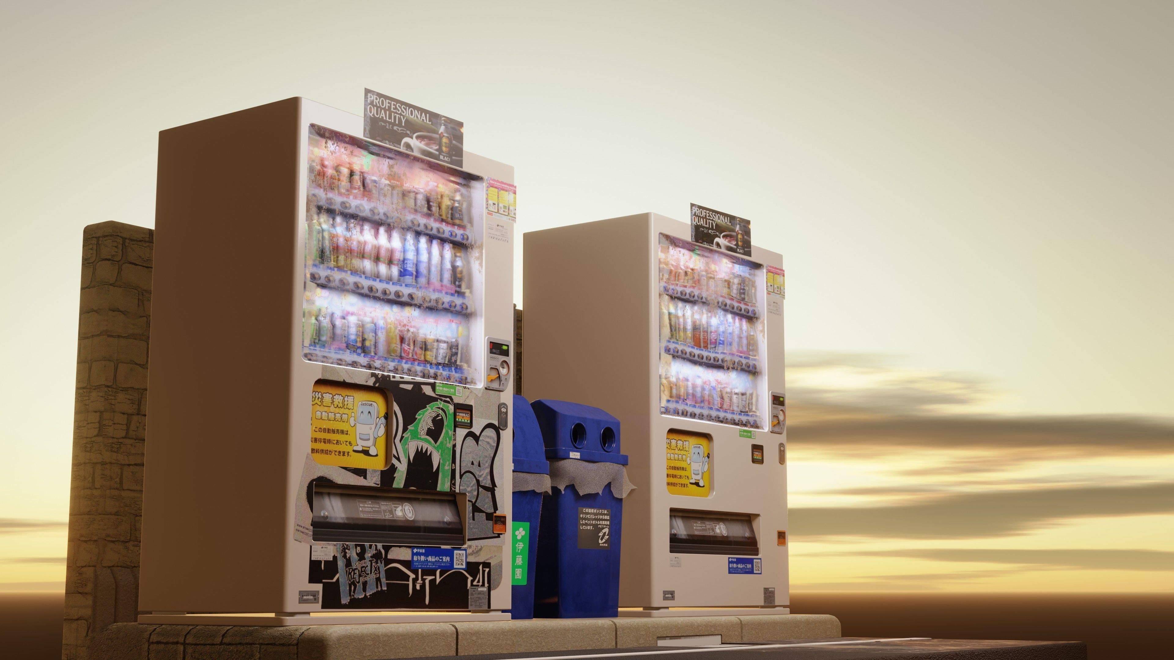 Vending Machine 4 Low-poly 3D model_3