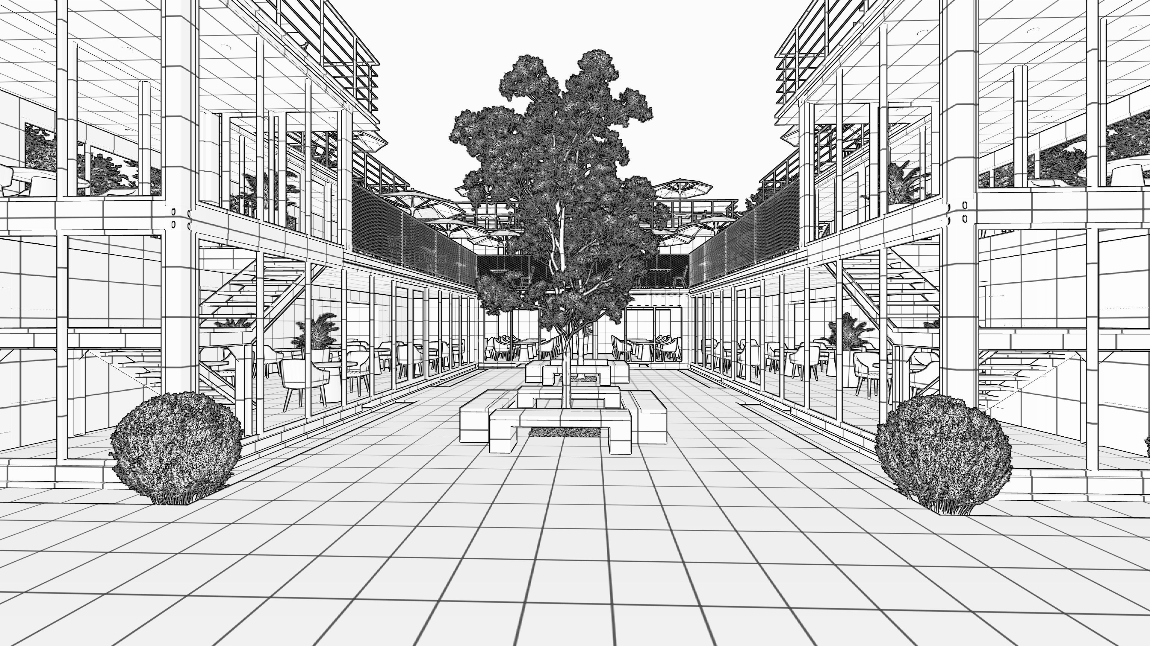 SCENE LUMION 11 5 AND EXTERIOR CONTAINER CAFE 3D model_8