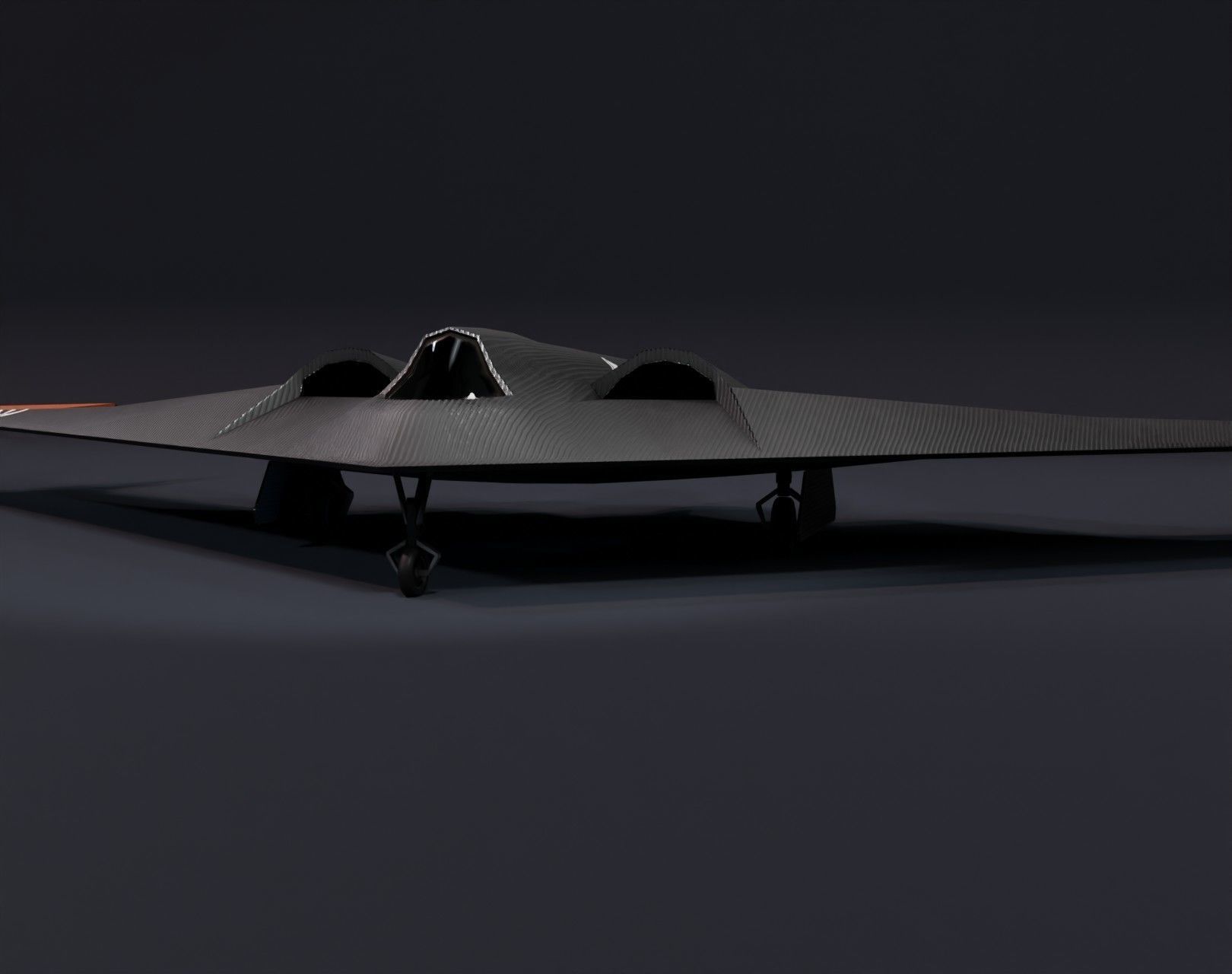 UCAV Stealth Drone 3D Model Low-poly 3D model_11