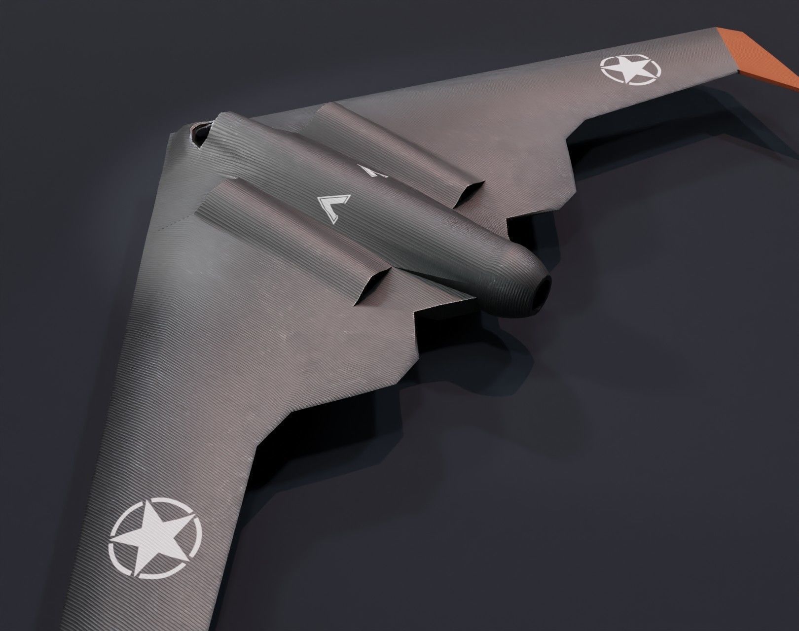 UCAV Stealth Drone 3D Model Low-poly 3D model_20