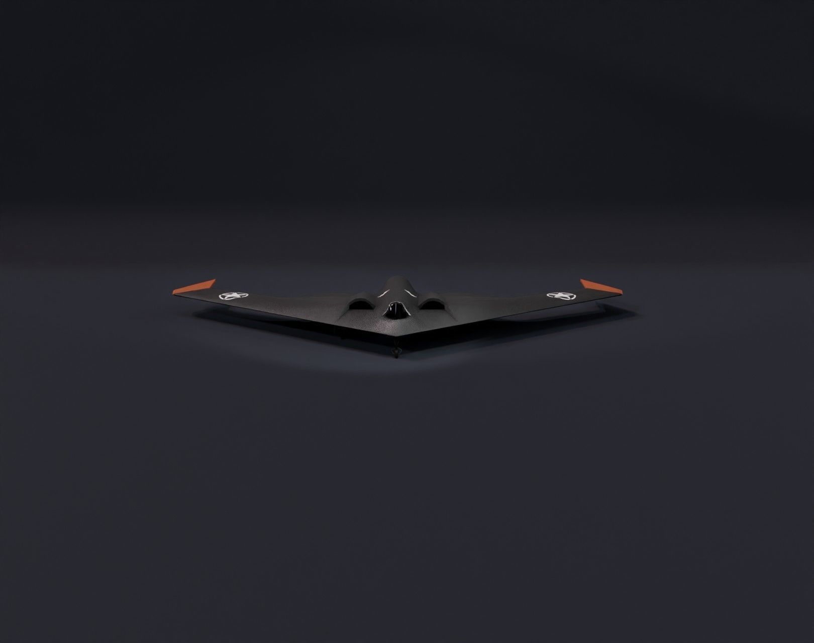 UCAV Stealth Drone 3D Model Low-poly 3D model_14