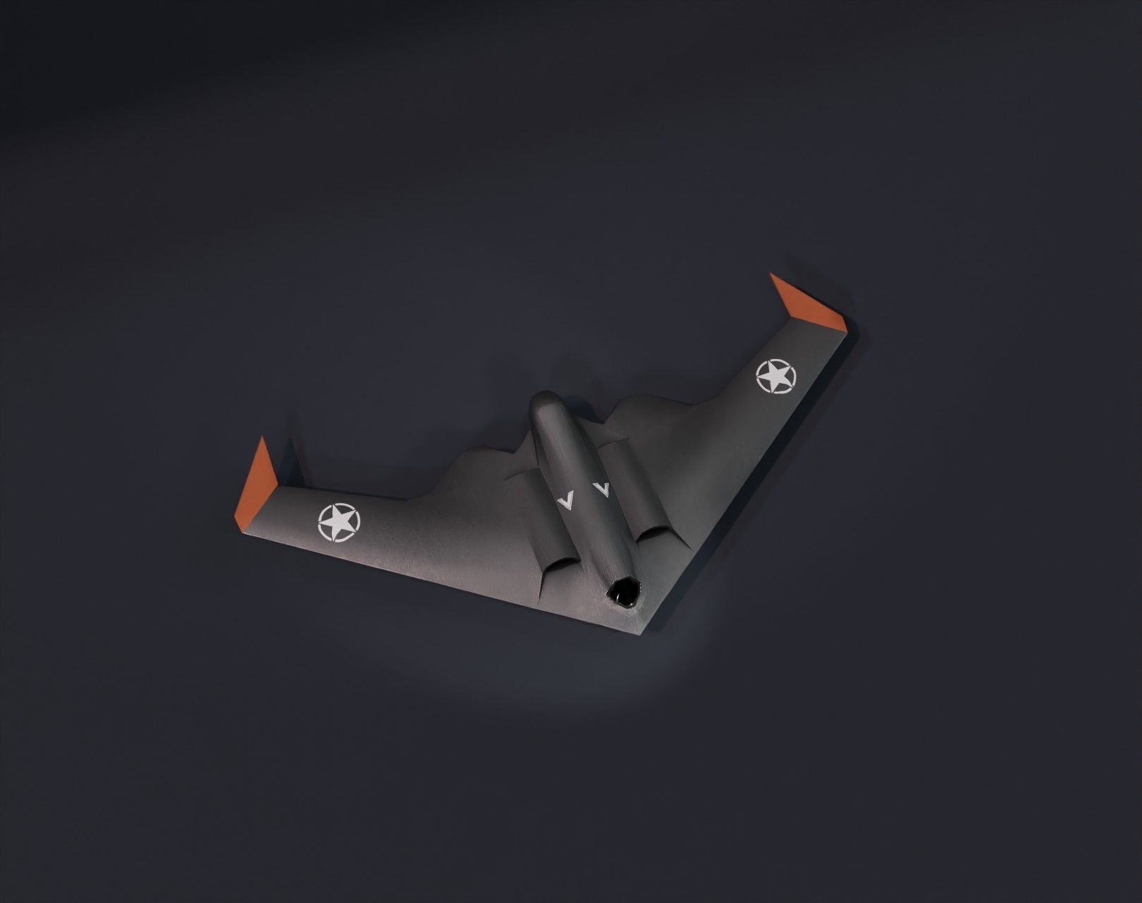UCAV Stealth Drone 3D Model Low-poly 3D model_13