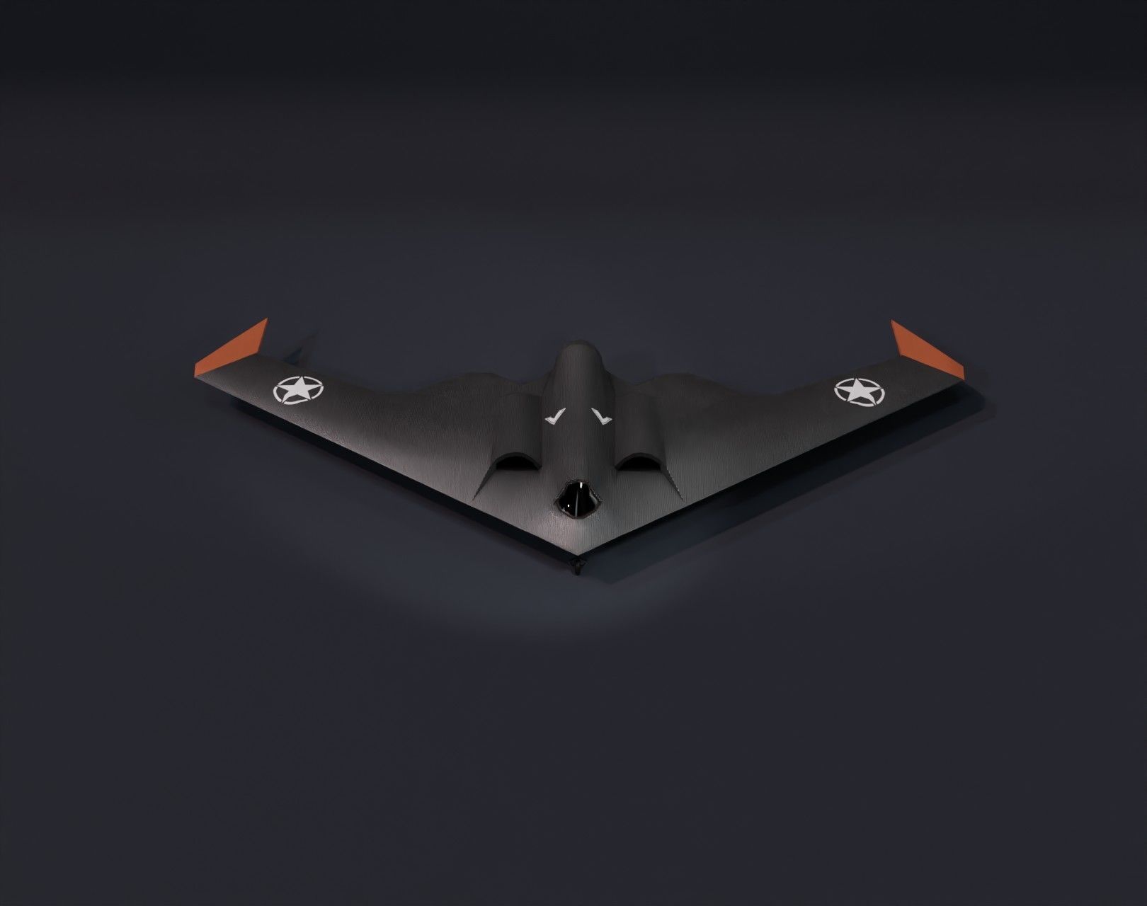 UCAV Stealth Drone 3D Model Low-poly 3D model_9