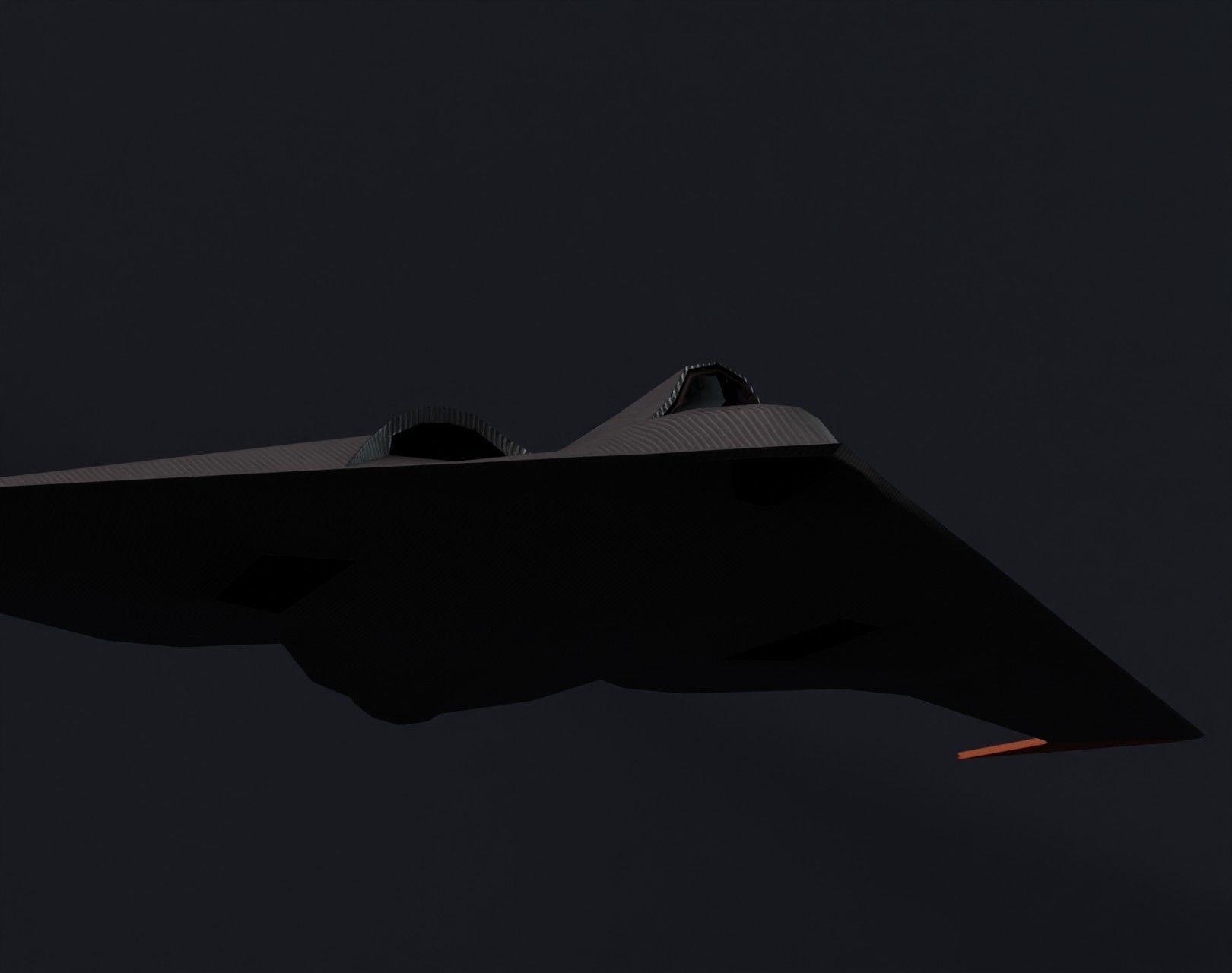 UCAV Stealth Drone 3D Model Low-poly 3D model_21