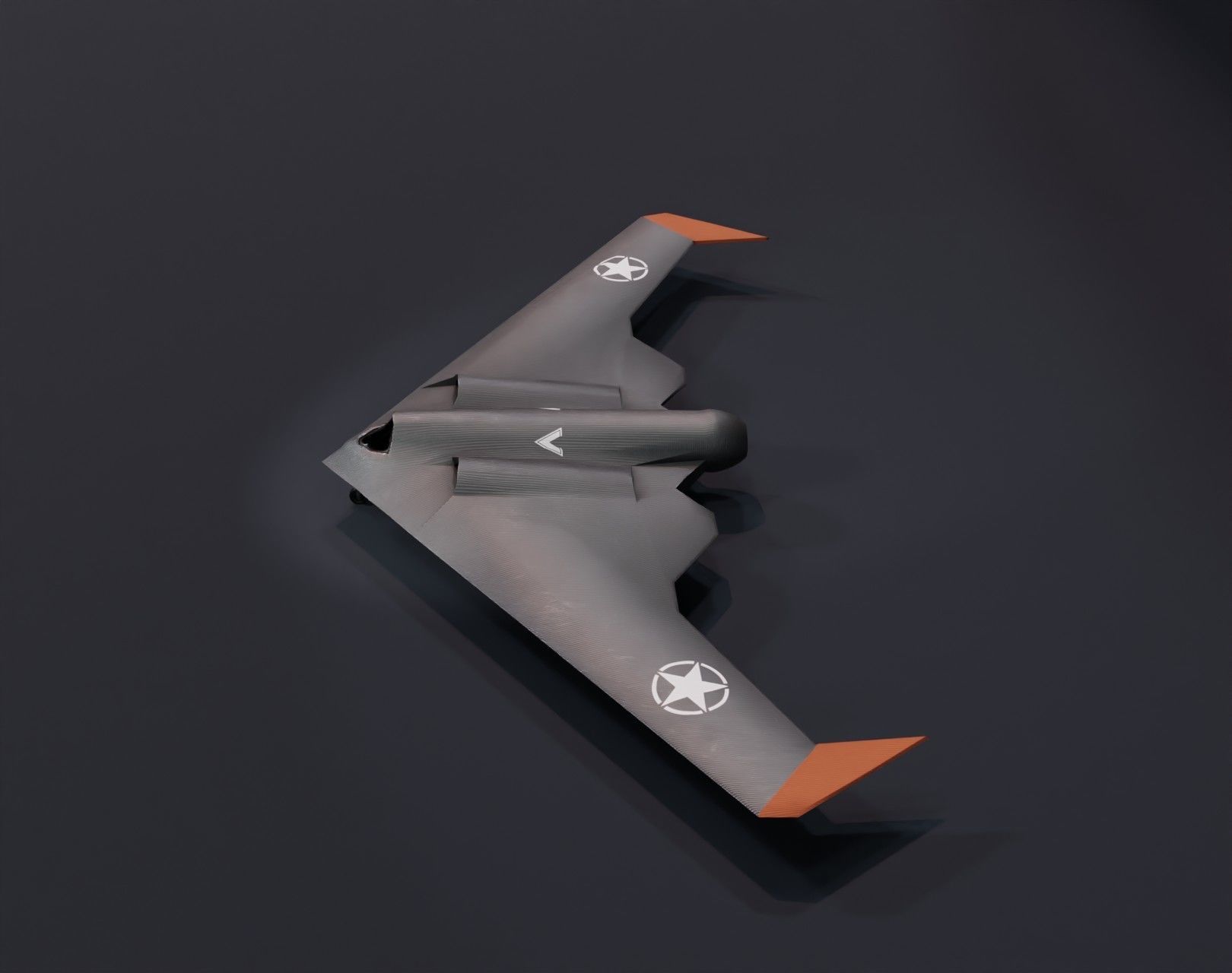 UCAV Stealth Drone 3D Model Low-poly 3D model_18