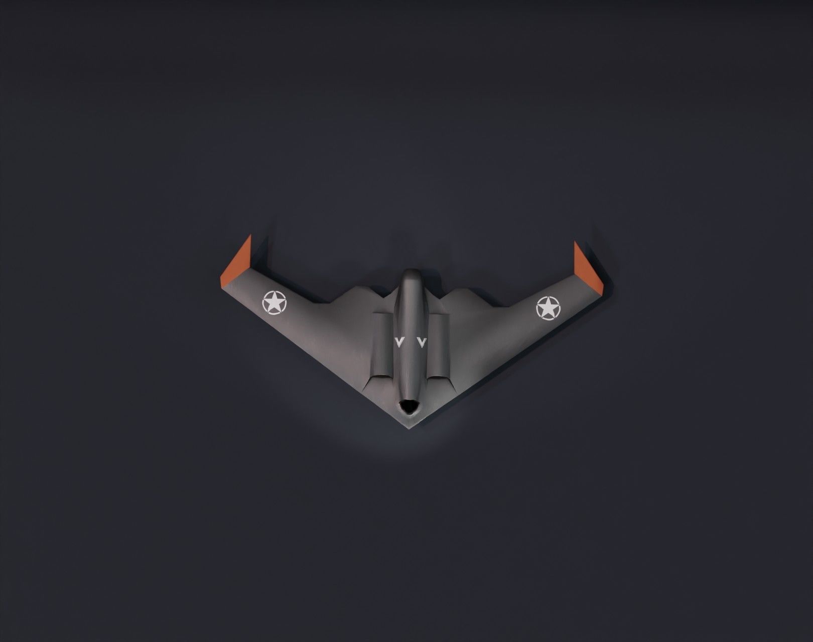 UCAV Stealth Drone 3D Model Low-poly 3D model_17
